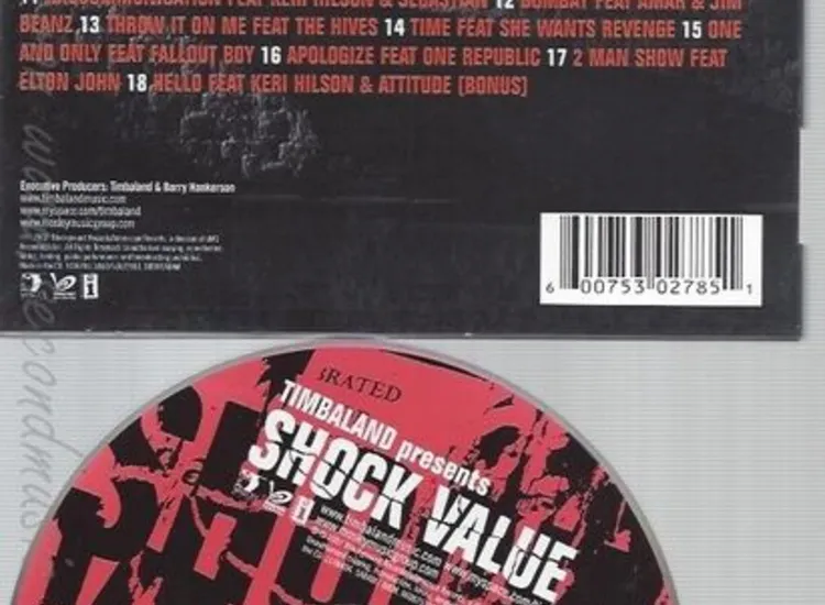 CD--TIMBALAND -- -SHOCK VALUE--DIGI--LTD.PUR EDT.- ansehen