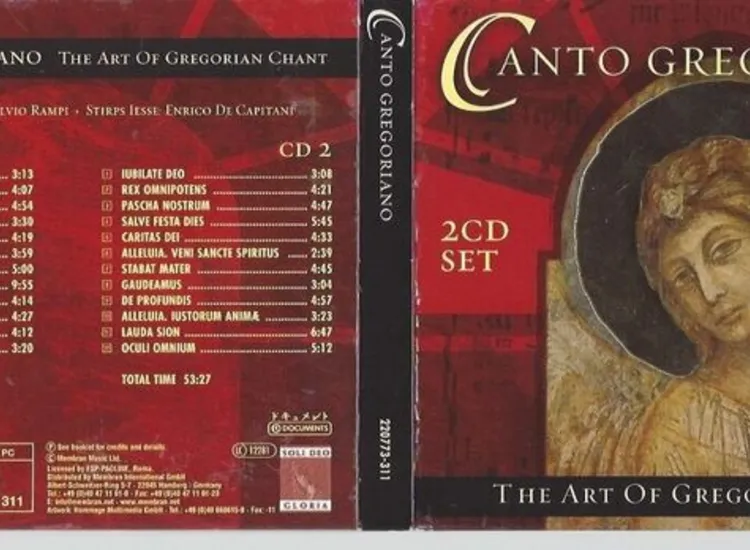 CD--CANTORI GREGORIANI, STIRPS IESS, VARIOUS UND VARIOUS -- -- --CD -- THE ART O ansehen