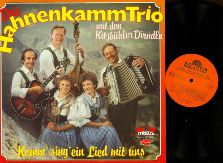 LP--Hahnenkamm Trio Mit Den Kitzbühler Dirndln -- Komm sing ein Lied mit    //NM ansehen