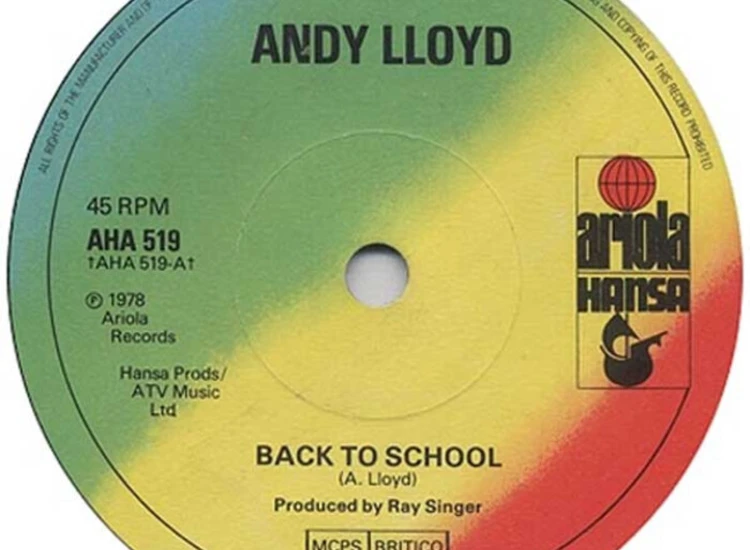 "Andy Lloyd - Back To School (7"", Single)" ansehen